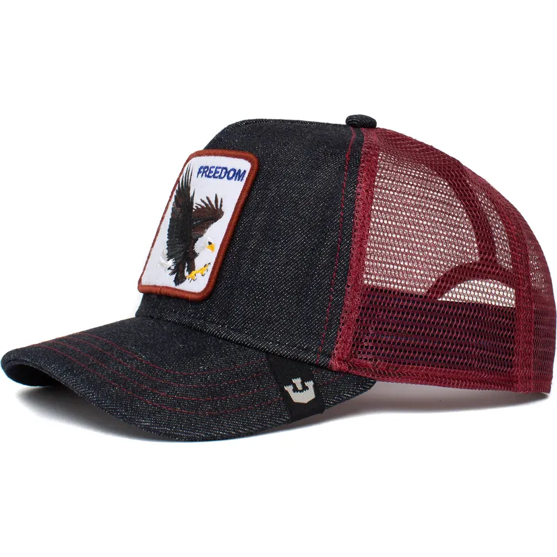 petten-gebogen-marineblauw-snapback-the-freedom-eagle-the-farm-van-goorin-bros