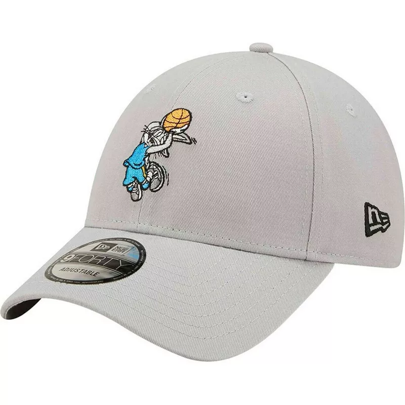 beginsel haar Overvloed New Era Curved Brim Youth 9FORTY Sporty Kids Looney Tunes Bugs Bunny Grey  Adjustable Cap: Caphunters.com