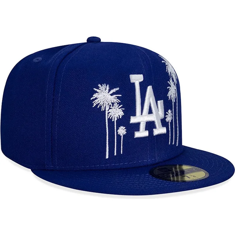 petten-plat-blauw-fitted-59fifty-all-star-game-palm-van-los-angeles-dodgers-mlb-van-new-era