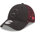 casquette-courbee-noire-et-rouge-ajustable-9forty-esports-grand-prix-mercedes-formula-1-new-era