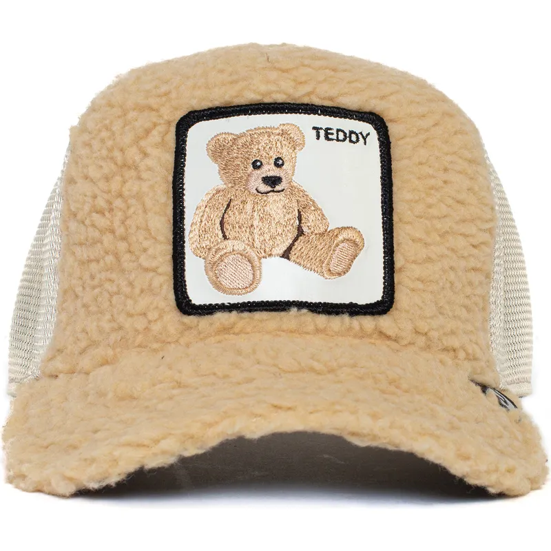 petten-gebogen-beige-snapback-de-borreguillo-oso-van-peluche-teddy-first-best-friend-the-farm-the-farm-van-goorin-bros