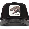 goorin-bros-dinosaur-t-rex-monster-tyrant-king-the-farm-black-trucker-hat
