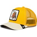 goorin-bros-dinosaur-stegosaurus-defense-roofed-lizard-the-farm-yellow-and-white-trucker-hat