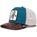 goorin-bros-dinosaur-velociraptor-clever-swift-robber-the-farm-blue-white-and-black-trucker-hat