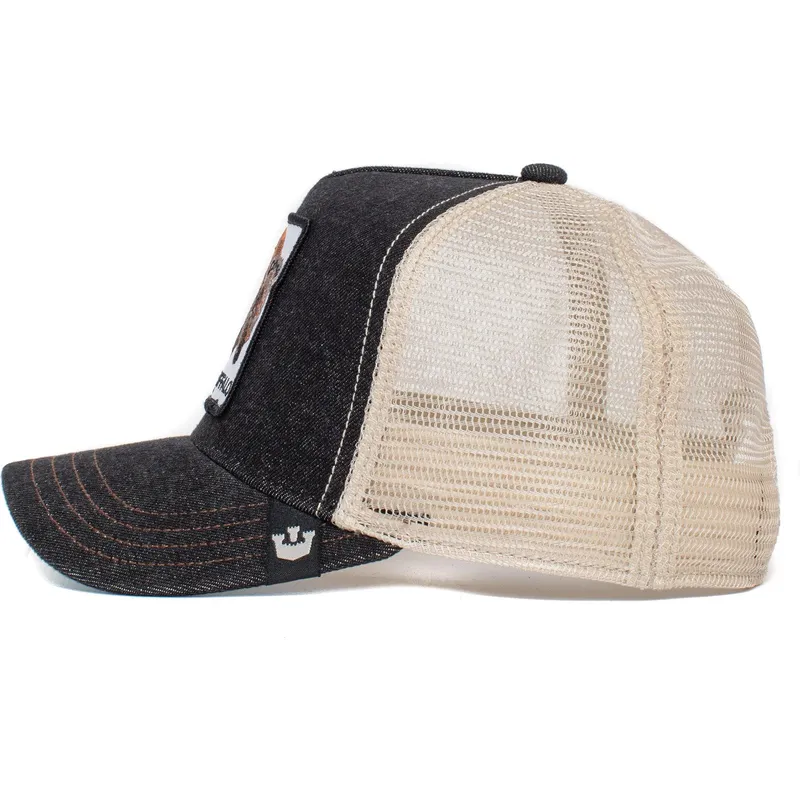 petten-gebogen-zwart-snapback-bufalo-the-buffalo-the-farm-the-farm-van-goorin-bros