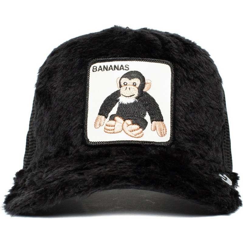 goorin-bros-youth-stuffed-monkey-bananas-little-nanner-the-farm-black-shearling-trucker-hat