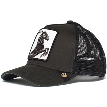 Cap gebogen black snapback voor kinderen The Farm van Goorin Bros.