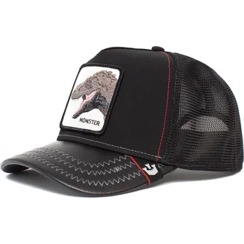 Casquette trucker noire pour enfant dinosaure T-Rex Little Monster The Farm Goorin Bros.