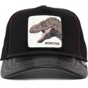 gorra-trucker-negra-para-nino-dinosaurio-t-rex-little-monster-the-farm-de-goorin-bros