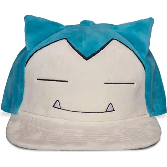 Casquette plate bleue et blanche snapback Ronflex Ibailax Plush Pokémon Difuzed