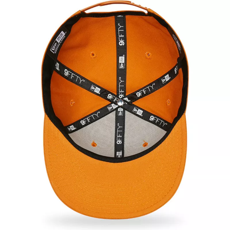 New Era Snapback Yankees Orange Essential 9FIFTY Brim Flat League York Cap MLB New