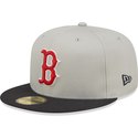 new-era-flat-brim-59fifty-world-series-boston-red-sox-mlb-grey-and-black-fitted-cap