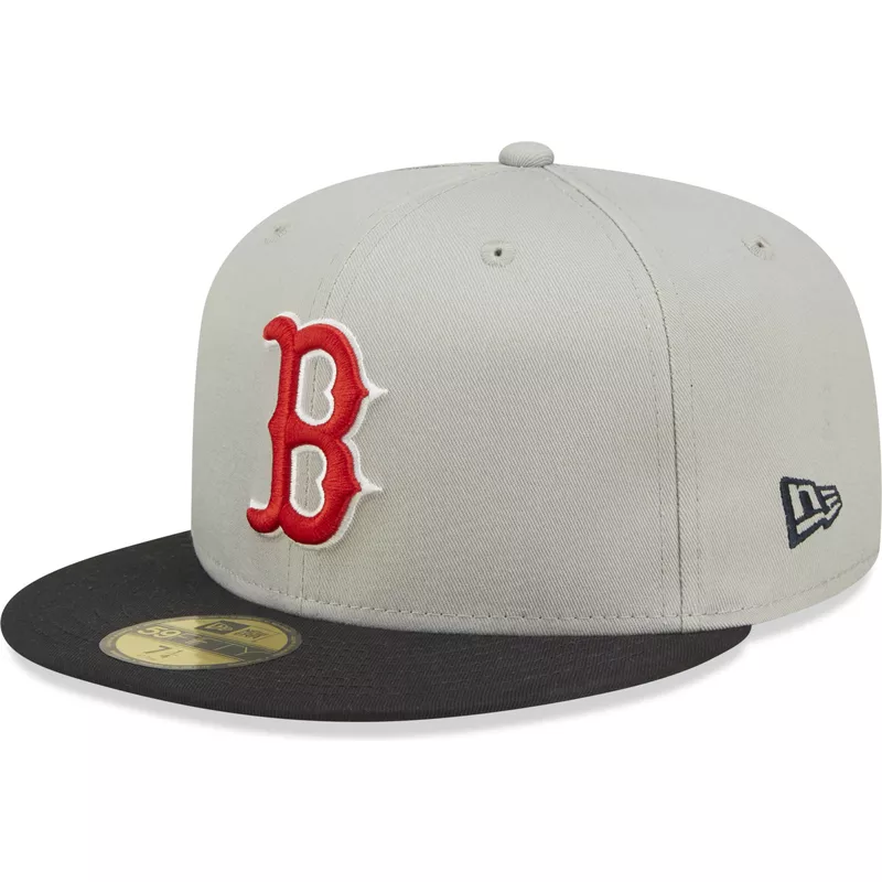 New Era Flat Brim 59FIFTY World Series Boston Red Sox MLB Grey and