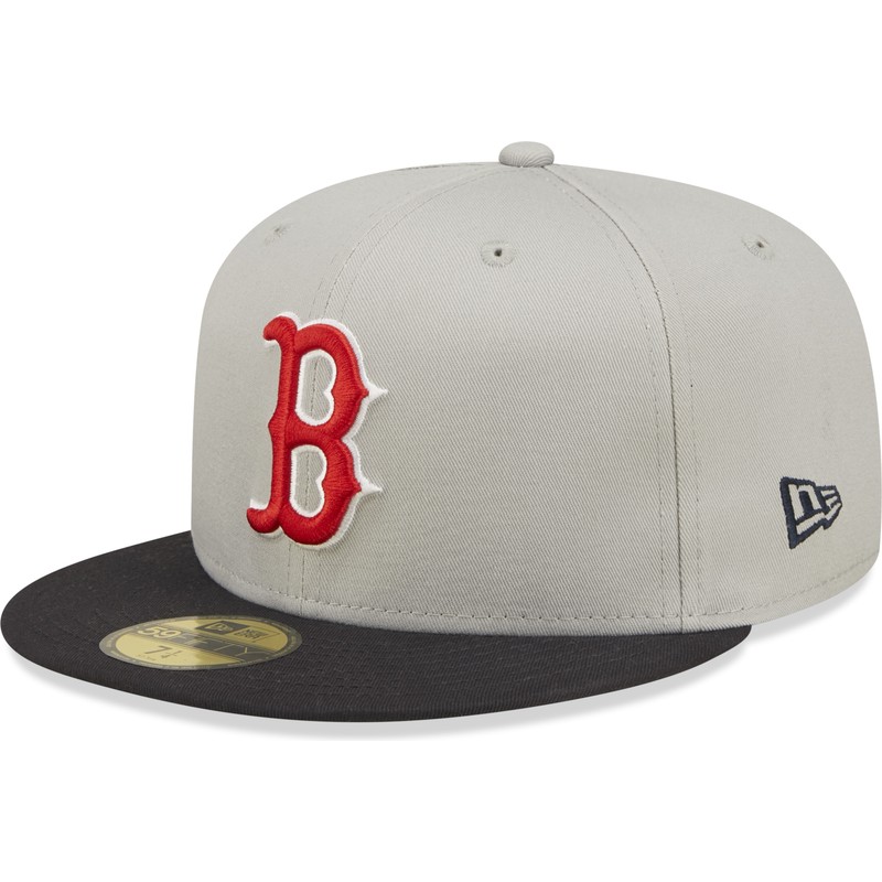 new-era-flat-brim-59fifty-world-series-boston-red-sox-mlb-grey-and-black-fitted-cap