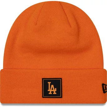 Gorro naranja Neon Team Cuff de Los Angeles Dodgers MLB de New Era