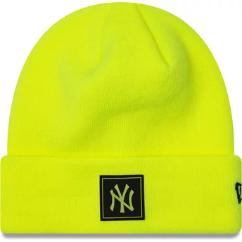 Gorro amarillo Neon Team Cuff de New York Yankees MLB de New Era