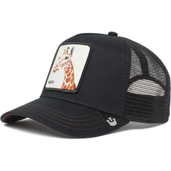 Petten gebogen zwart snapback The Farm van Goorin Bros.