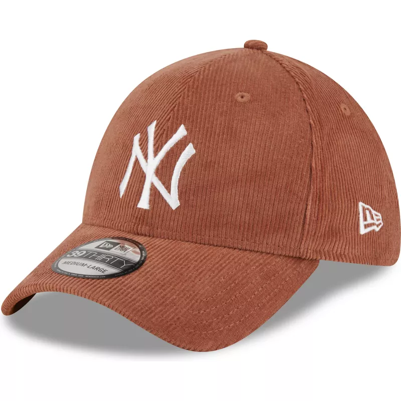 new-era-curved-brim-39thirty-cord-new-york-yankees-mlb-brown-fitted-cap