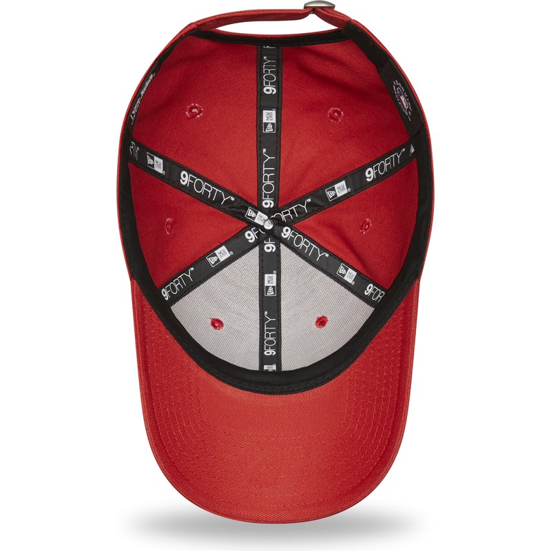 new-era-curved-brim-9forty-league-essential-new-york-yankees-mlb-dark-red-adjustable-cap