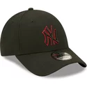 new-era-curved-brim-red-logo-9forty-neon-pack-repreve-new-york-yankees-mlb-black-snapback-cap