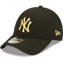 gorra-curva-negra-ajustable-con-logo-dorado-9forty-metallic-de-new-york-yankees-mlb-de-new-era