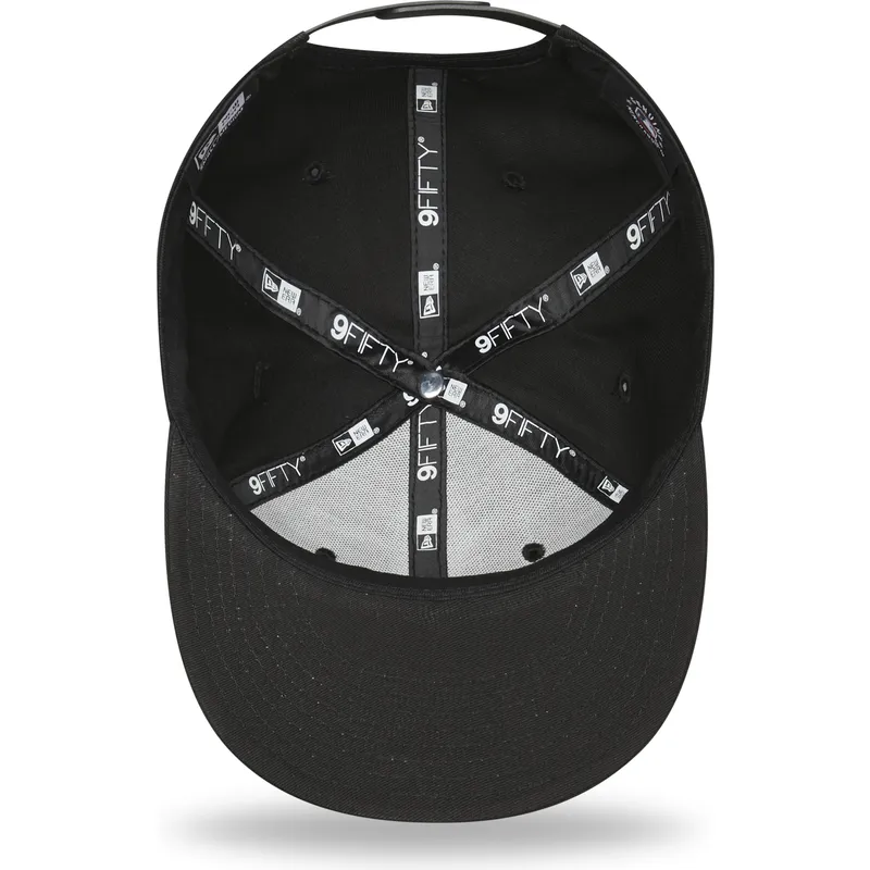 petten-plat-zwart-snapback-9fifty-league-essential-van-los-angeles-dodgers-mlb-van-new-era