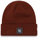 bonnet-marron-fonce-team-cuff-new-york-yankees-mlb-new-era