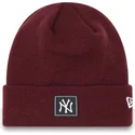 bonnet-grenat-team-cuff-new-york-yankees-mlb-new-era