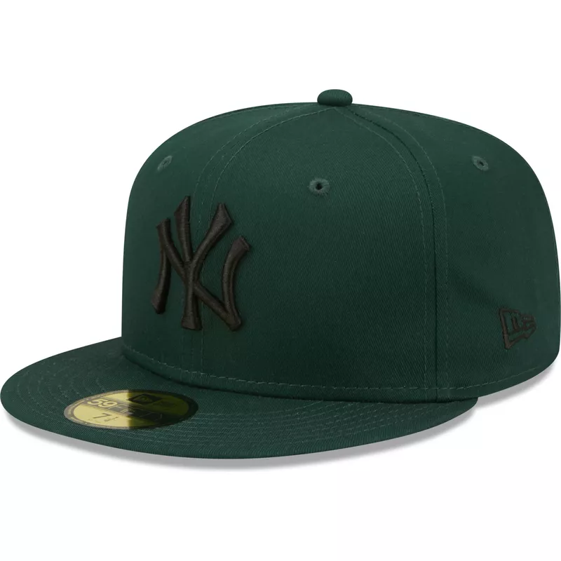 Gorra plana verde oscuro ajustada 59FIFTY League Essential de New