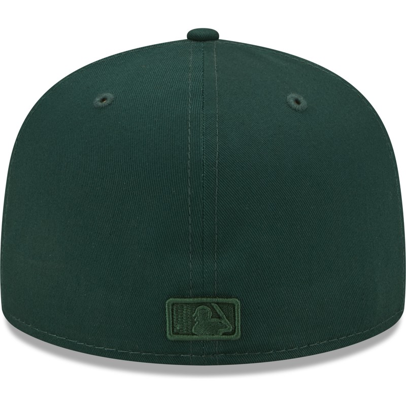 new-era-flat-brim-59fifty-league-essential-new-york-yankees-mlb-dark-green-fitted-cap
