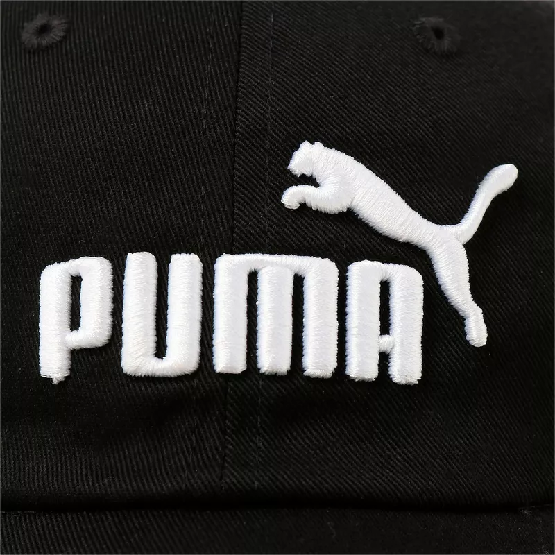 puma-curved-brim-youth-essentials-black-adjustable-cap