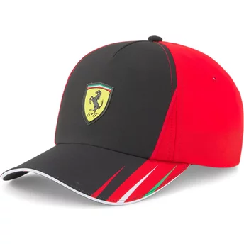 Gorra curva negra y roja snapback SF Team de Ferrari Formula 1 de Puma