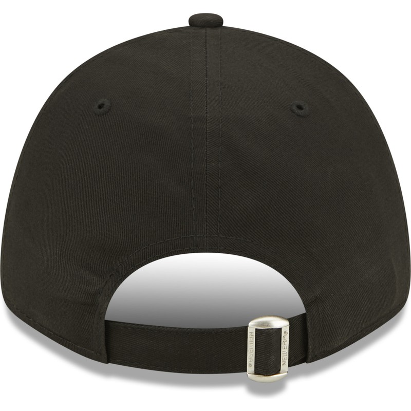 new-era-curved-brim-green-logo-9forty-league-essential-new-york-yankees-mlb-black-adjustable-cap