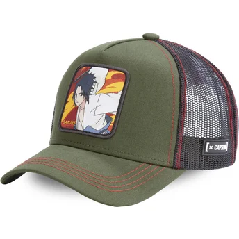 Casquette trucker verte Sasuke Uchiwa FIR1 Naruto Capslab