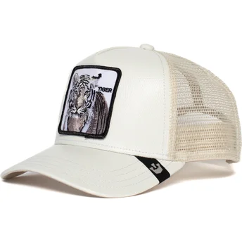 Casquette trucker blanche tigre Killer Tiger Goorin Bros.