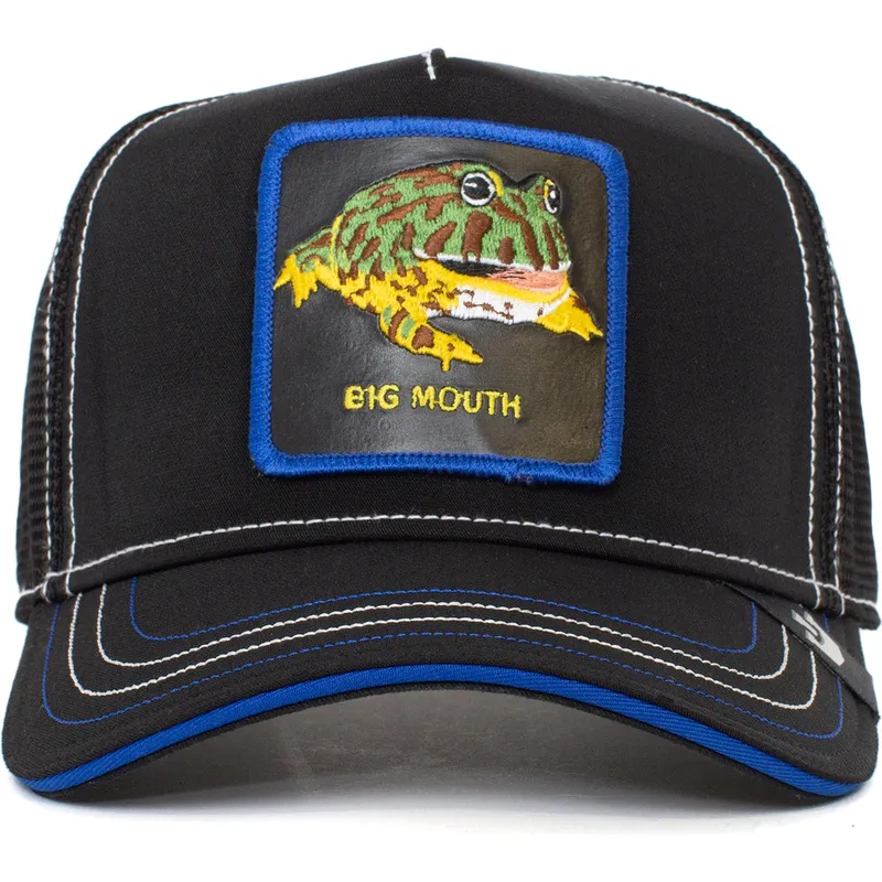 trucker-kasket-sort-og-bla-fro-big-mouth-puck-yeah-the-farm-fra-goorin-bros