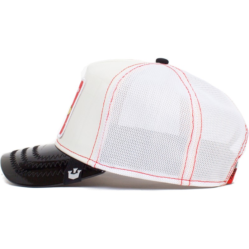 goorin-bros-bee-the-red-queen-patent-leather-the-farm-white-and-black-trucker-hat
