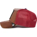 casquette-trucker-orange-et-rouge-tigre-spotlight-metallic-the-farm-goorin-bros