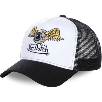 Petten gebogen wit snapback van Von Dutch