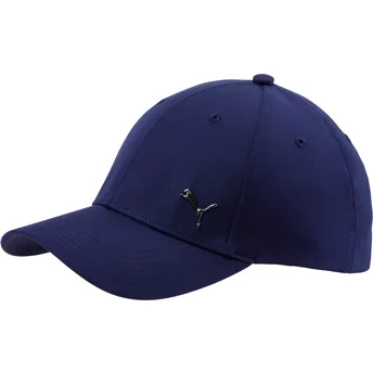 casquette-courbee-bleue-marine-ajustable-metal-cat-puma