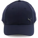 casquette-courbee-bleue-marine-ajustable-metal-cat-puma