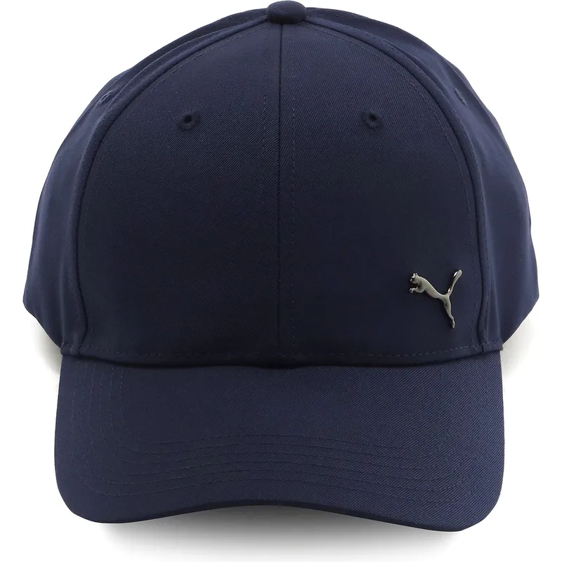 casquette-courbee-bleue-marine-ajustable-metal-cat-puma
