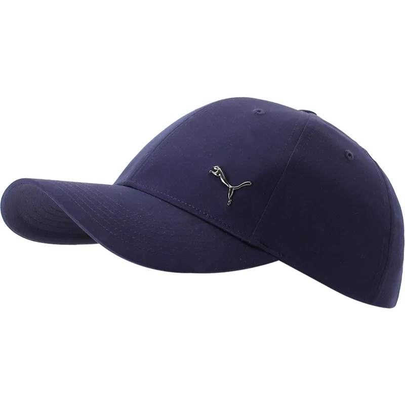 casquette-courbee-bleue-marine-ajustable-metal-cat-puma