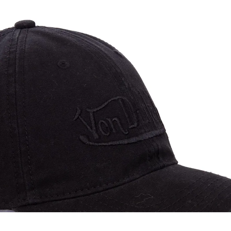 casquette-courbee-noire-ajustable-forestn-von-dutch