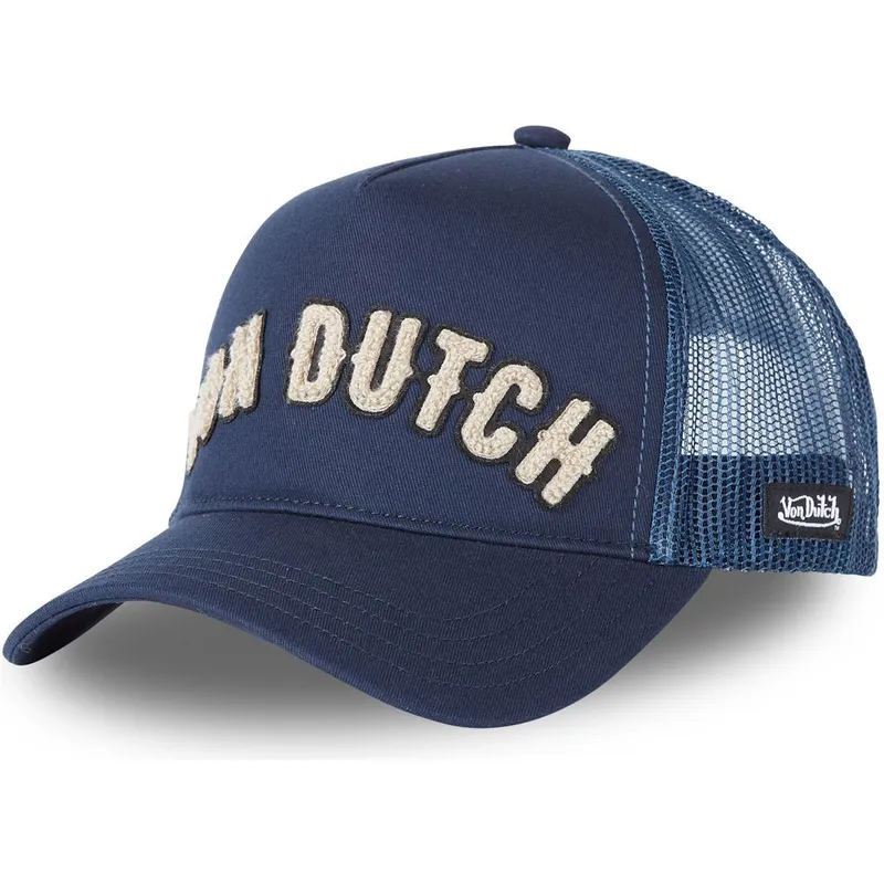petten-gebogen-marineblauw-snapback-buckl-nv-van-von-dutch