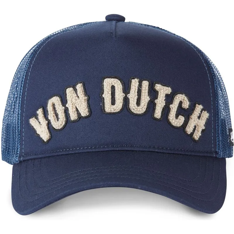 petten-gebogen-marineblauw-snapback-buckl-nv-van-von-dutch