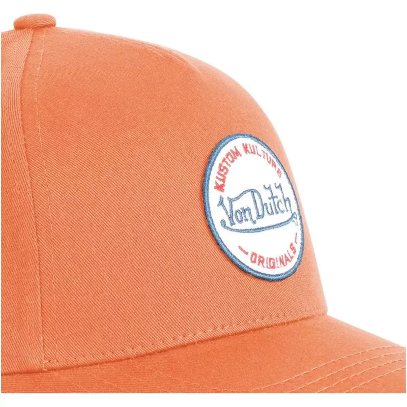 von-dutch-curved-brim-kustom-kulture-col-lora-orange-snapback-cap
