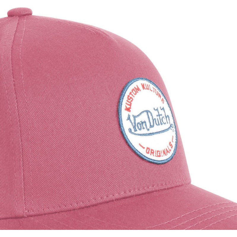 von-dutch-curved-brim-kustom-kulture-col-rasp-dark-red-snapback-cap