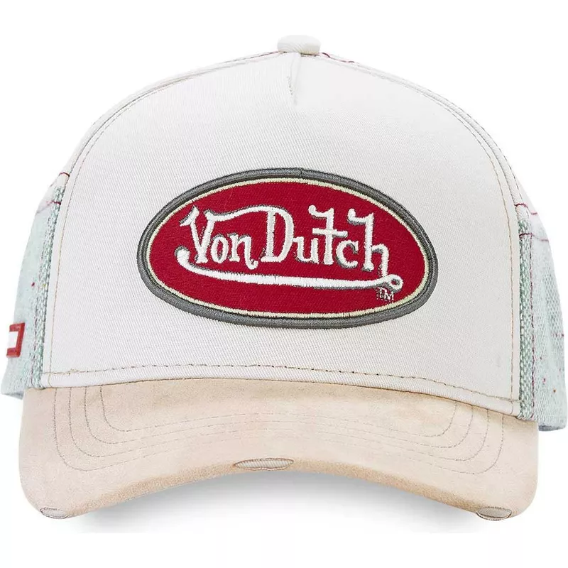 von-dutch-curved-brim-kys-white-and-beige-snapback-cap