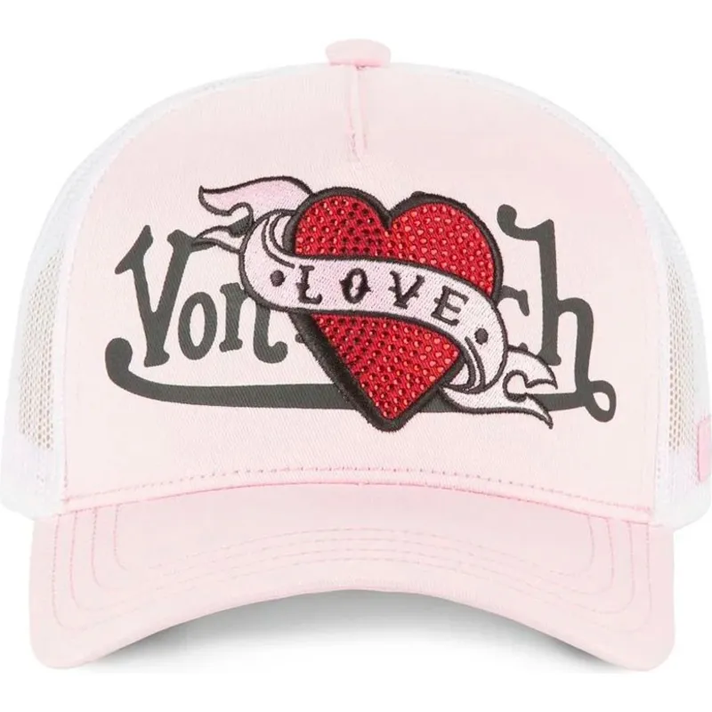 petten-gebogen-roze-snapback-van-von-dutch